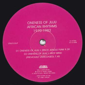 3LP Oneness Of Juju: African Rhythms 1970-1982