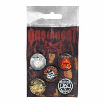 Merch Onslaught: Set Spillette Onslaught Button Badge Set