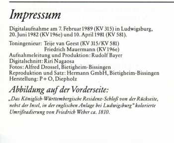 CD Dieter Klöcker: Mozart Aus Dem Ludwigsburger Schloß IX
