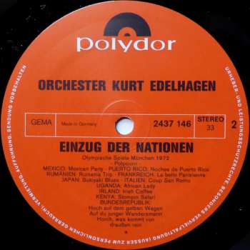 2LP/Set di cofanetti Orchester Kurt Edelhagen: Einzug Der Nationen