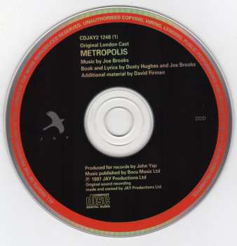 2CD "Metropolis" Original London Cast: Metropolis
