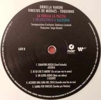 LP Vinicius de Moraes: La Voglia La Pazzia L'incoscienza L'allegria CLR