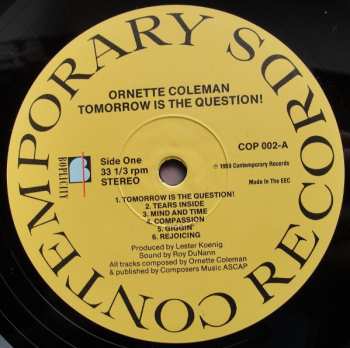 LP Ornette Coleman: Tomorrow Is The Question!