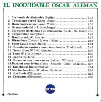 CD Oscar Aleman: El Inolvidable