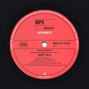 6LP/Set di cofanetti Oscar Peterson: Exclusively For My Friends LTD