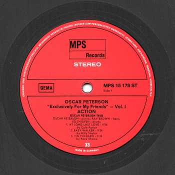 6LP/Set di cofanetti Oscar Peterson: Exclusively For My Friends LTD