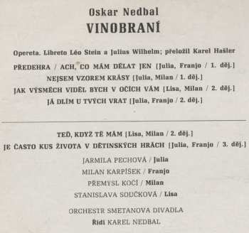 LP Jacques Offenbach: Vinobraní / Krásná Helena