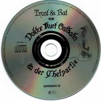 CD Ostbahn-Kurti & Die Chefpartie: Trost & Rat - Die Natur Kur