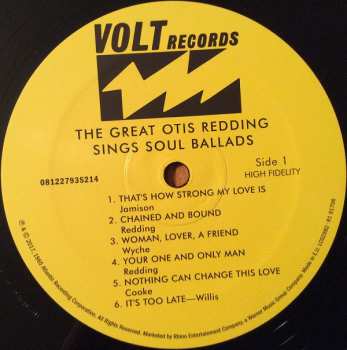 7LP/Set di cofanetti Otis Redding: The Definitive Studio Album Collection