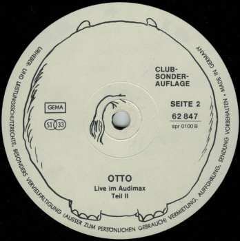 LP Otto Waalkes: Live Im Audimax
