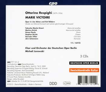 3CD/Set di cofanetti Ottorino Respighi: Marie Victoire