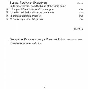 SACD Ottorino Respighi: Metamorphoseon / Ballata Delle Gnomidi / Belkis, Regina Di Saba