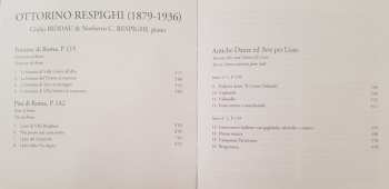 CD Ottorino Respighi: Piano Four Hands - Fountains Of Rome - Pines Of Rome - Ancient Airs And Dances