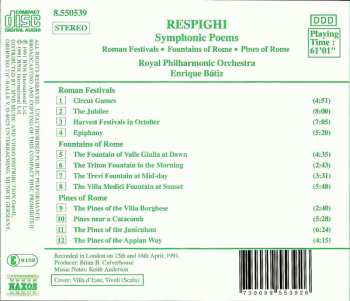 CD The Royal Philharmonic Orchestra: Symphonic Poems: Roman Festivals • Pines Of Rome • Fountains Of Rome