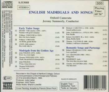 CD Oxford Camerata: English Madrigals And Songs