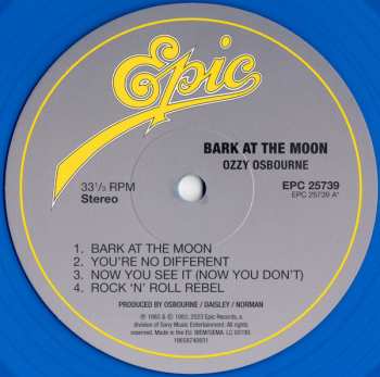 LP Ozzy Osbourne: Bark At The Moon CLR