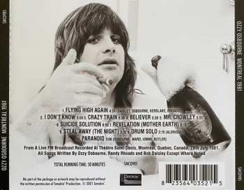 CD Ozzy Osbourne: Montreal 1981
