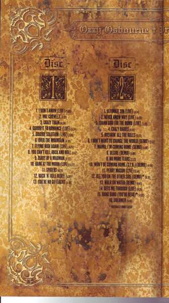 4CD/Set di cofanetti Ozzy Osbourne: Prince Of Darkness