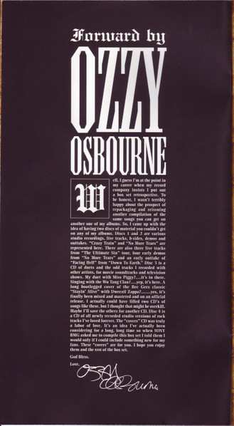 4CD/Set di cofanetti Ozzy Osbourne: Prince Of Darkness