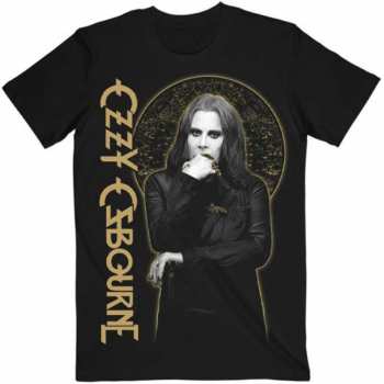 Merce Ozzy Osbourne: Tričko Patient No. 9 Gold Graphic S