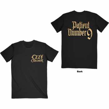Merce Ozzy Osbourne: Tričko Patient No. 9 Gold Logo Ozzy Osbourne S