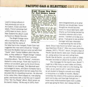 CD Pacific Gas & Electric: Get It On - The Kent Records Sessions