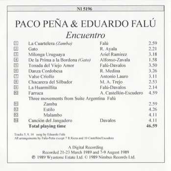 CD Eduardo Falu: Encuentro