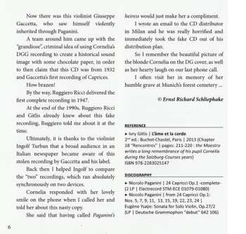 CD Niccolò Paganini: Concerto #2 . 7 Capricci