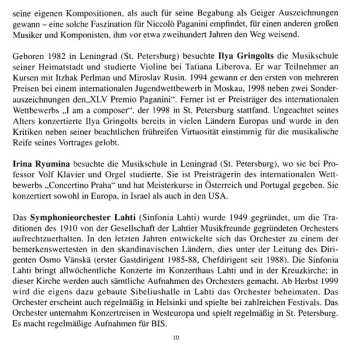 CD Niccolò Paganini: Paganini