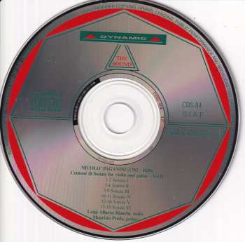 3CD/Set di cofanetti Niccolò Paganini: Centone Di Sonate For Violin And Guitar - Complete Edition