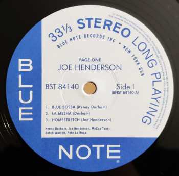 LP Joe Henderson: Page One