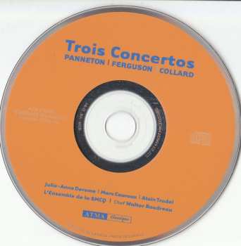 CD Alain Trudel: Trois Concertos