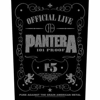 Merch Pantera: Applicazione sulla schiena 101 Proof