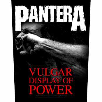 Merch Pantera: Applicazione sulla schiena Vulgar Display Of Power 
