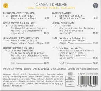 2CD Johann Adolf Hasse: Tormenti d'Amore