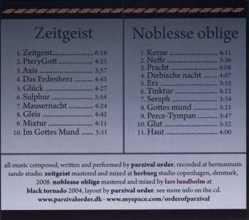CD Parzival: Zeitgeist
