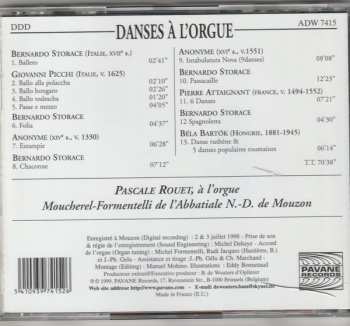CD Pascale Rouet: Danses A L'orgue Autour De Bernardo Storace