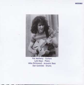 CD Pat Metheny: Boston Jazz Workshop, September 1976