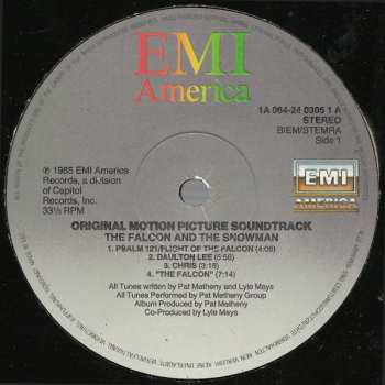 LP Pat Metheny Group: The Falcon And The Snowman (Original Motion Picture Soundtrack)