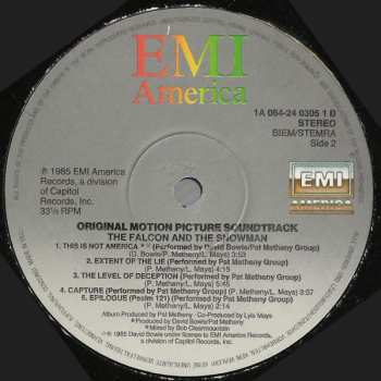 LP Pat Metheny Group: The Falcon And The Snowman (Original Motion Picture Soundtrack)
