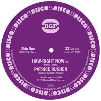 SP Patrice Rushen: Haw-Right Now / Kickin' Back