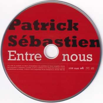 CD Patrick Sébastien: Entre Nous