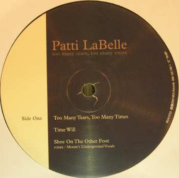 LP Patti LaBelle: Too Many Tears, Too Many Times