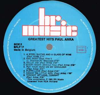 LP Paul Anka: Greatest Hits