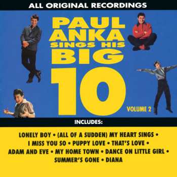 CD Paul Anka: Paul Anka Sings His Big 10 - Volume 2