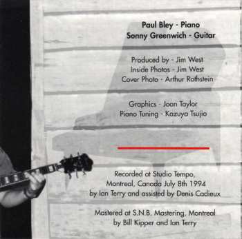 CD Paul Bley: Outside In