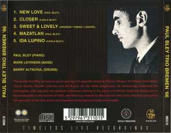 CD Paul Bley Trio: Bremen '66