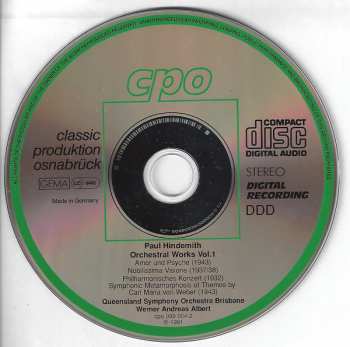 6CD/Set di cofanetti Paul Hindemith: Complete Orchestral Works