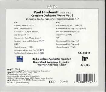 4CD/Set di cofanetti Paul Hindemith: Complete Orchestral Works 3