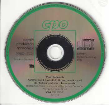 4CD/Set di cofanetti Paul Hindemith: Complete Orchestral Works 3